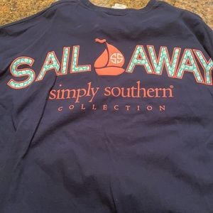 Simply Southern navy long sleeved shirt